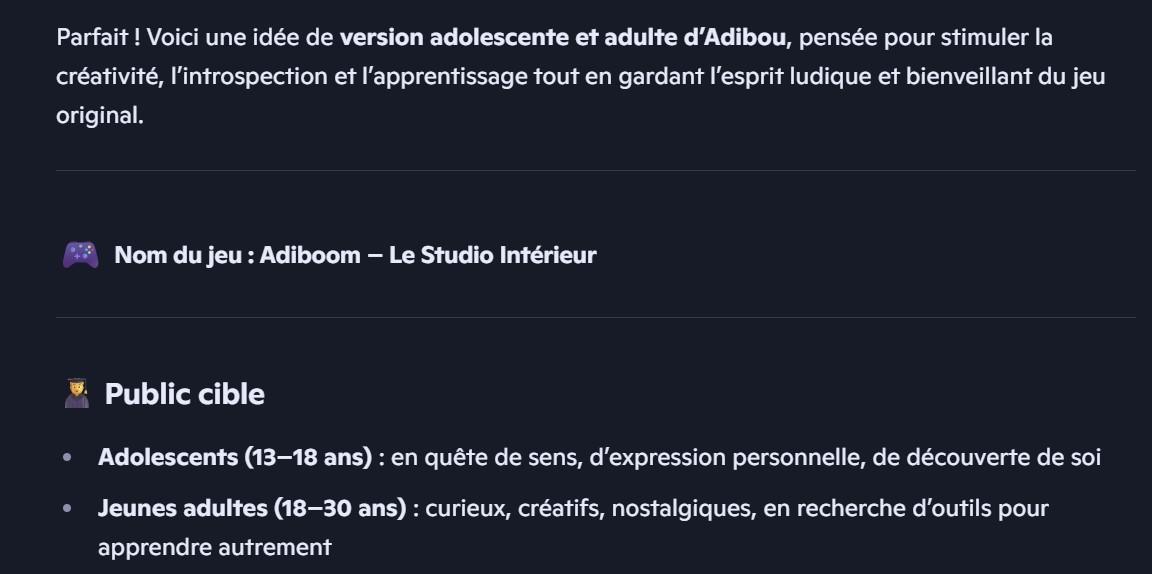 Adibou pour adulte 1